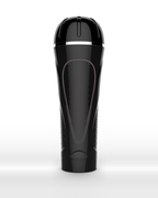 Honeycomb TPE manual male masturbator in black, alternate view 3