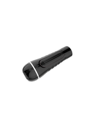 Ribbed-vibe black vibrating male masturbator, alternate view 3
