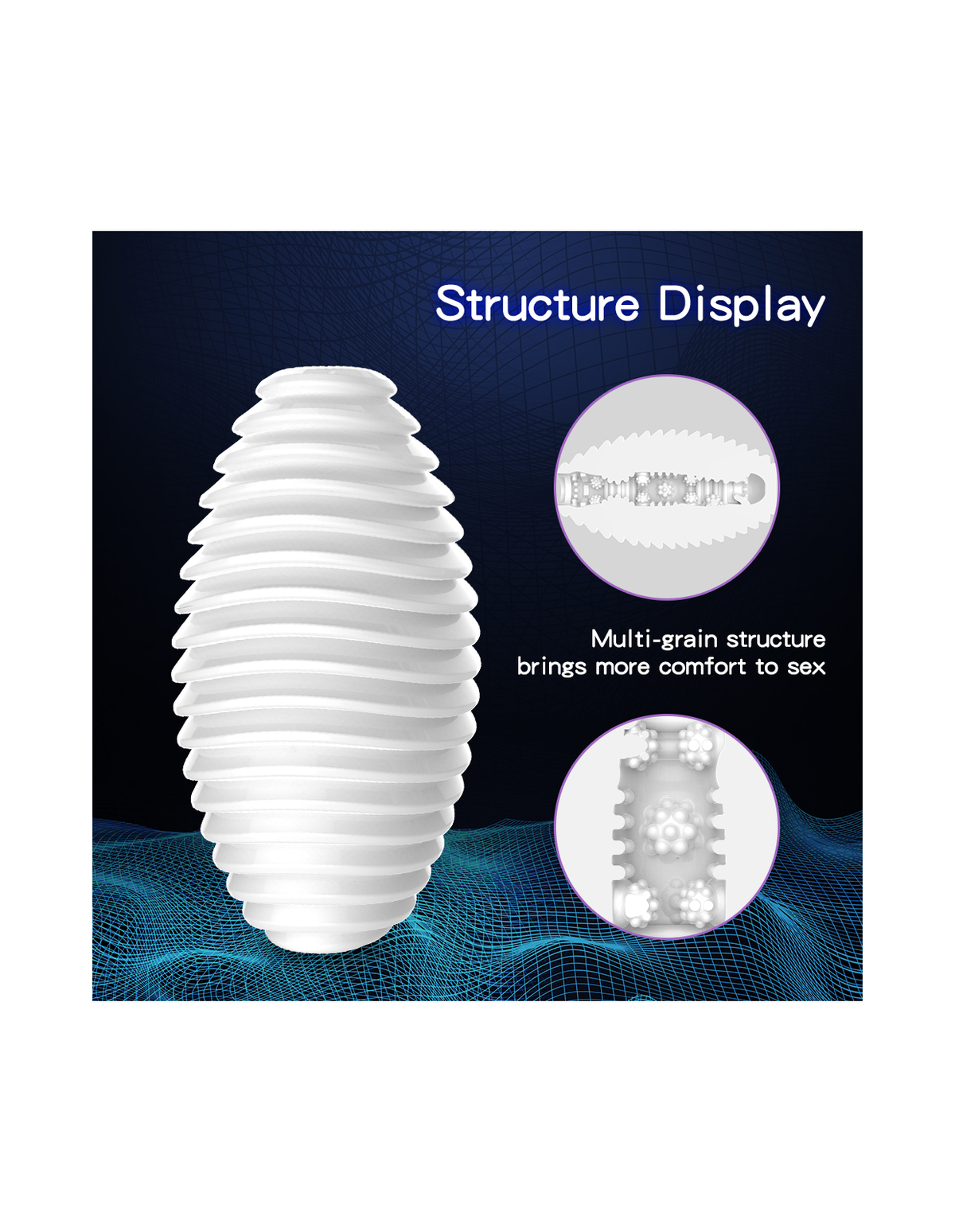 Spiral-Warm male masturbator product detail image 3