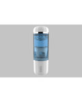 Mengfei blue telescopic rotating male masturbator, front view