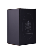 Rugby-ball shaped male masturbator product packaging