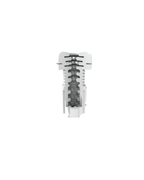 Pulse-stretch black telescopic male masturbator, alternate view 4