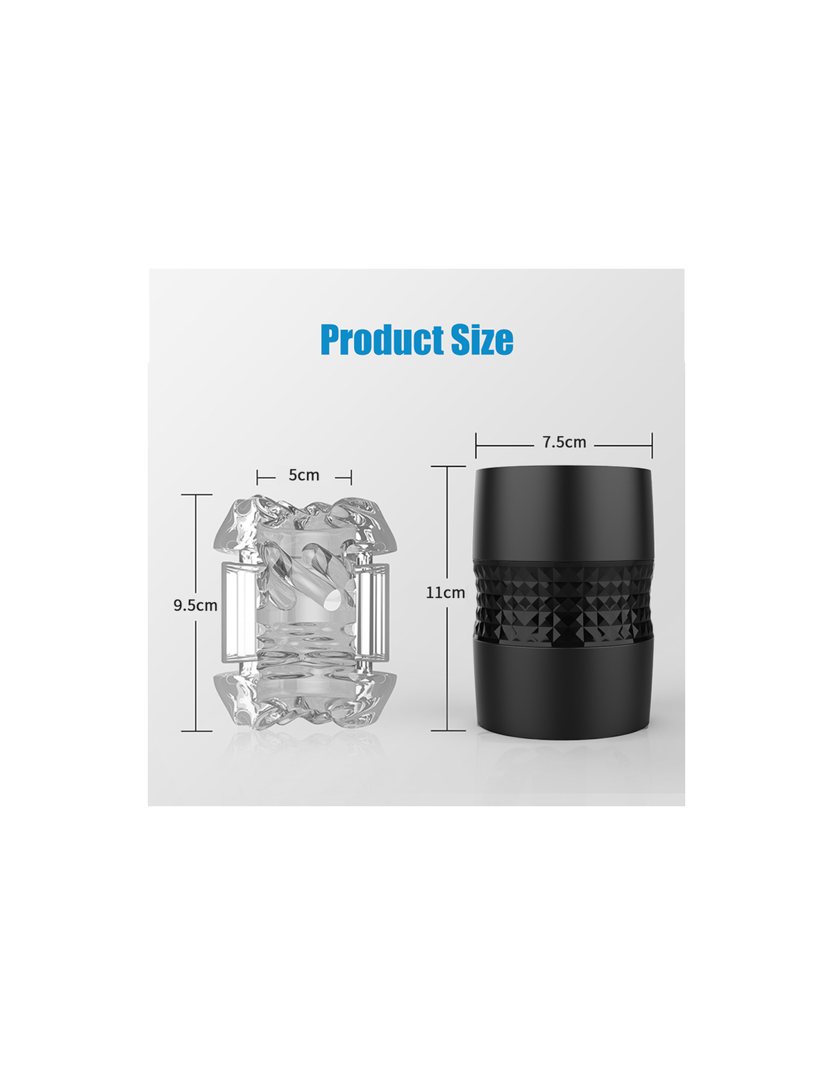 Crystal male masturbator product detail image 5