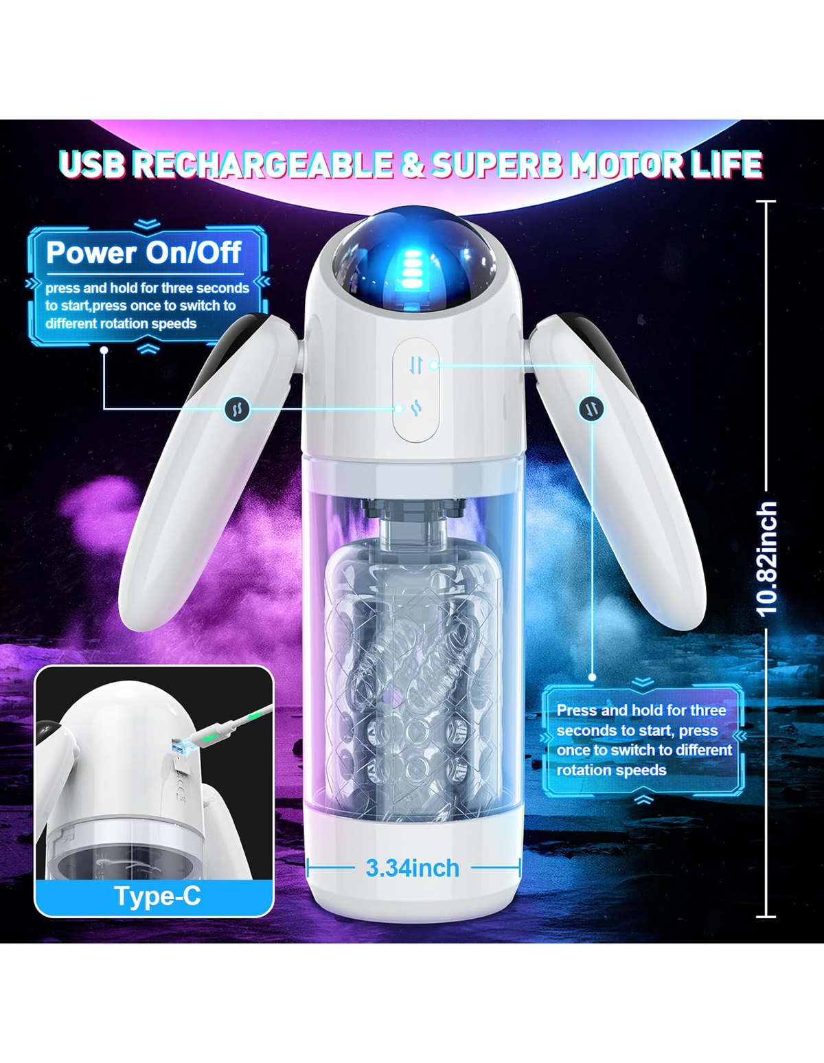 Astronaut male masturbator product detail image 5