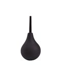 Classic PVC bulb douche cleansing bottle in black, front view