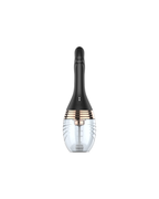 Black slim rechargeable electric douche cleanser with clear reservoir, alternate view 4