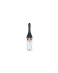 Black slim rechargeable electric douche cleanser 330 mL with clear reservoir, front view