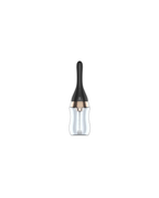 Black slim rechargeable electric douche cleanser 330 mL with clear reservoir, alternate view 2