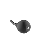 Black anti-backflow silicone douche bulb with bent nozzle, alternate view 4
