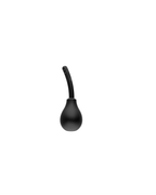 Black anti-backflow silicone douche bulb with bent nozzle, alternate view 5