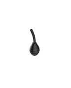 Black anti-backflow silicone douche bulb with bent nozzle, alternate view 6