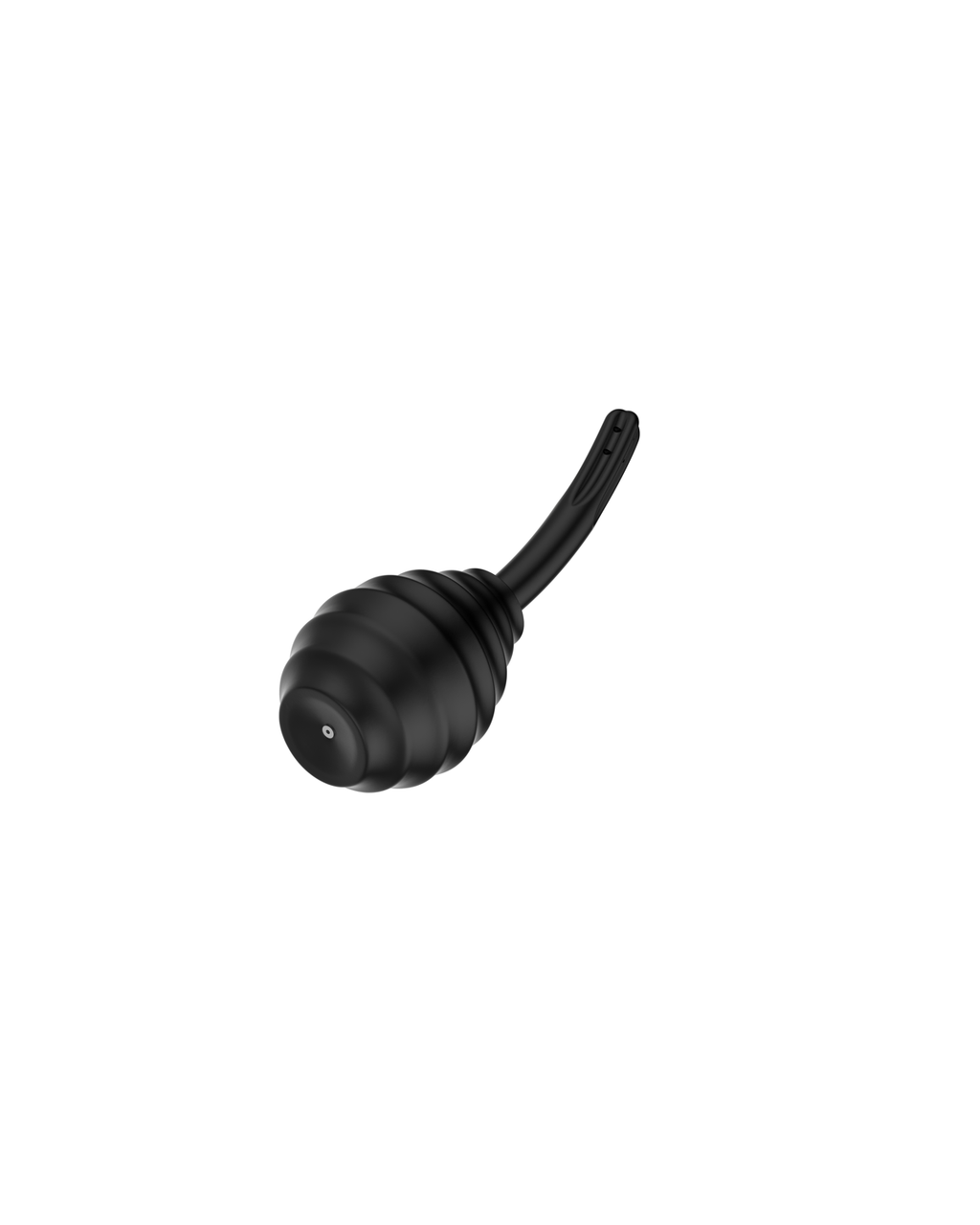 Black anti-reflux curved-nozzle silicone douche bottle, alternate view 5