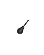 Black anti-reflux straight-nozzle silicone douche bottle, alternate view 2
