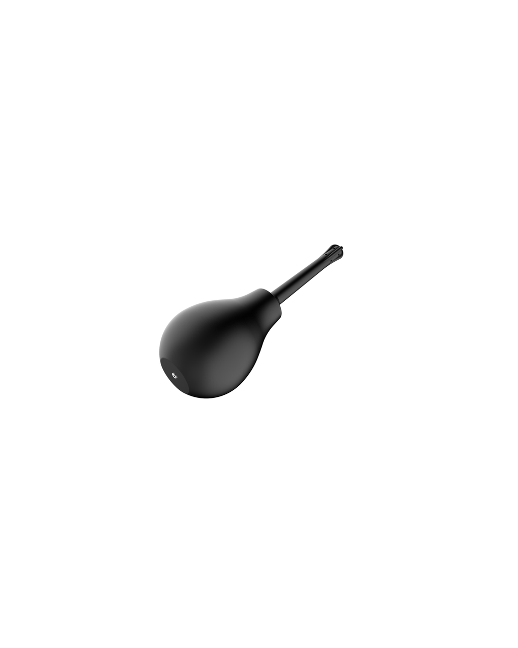 Black anti-reflux straight-nozzle silicone douche bottle, alternate view 4