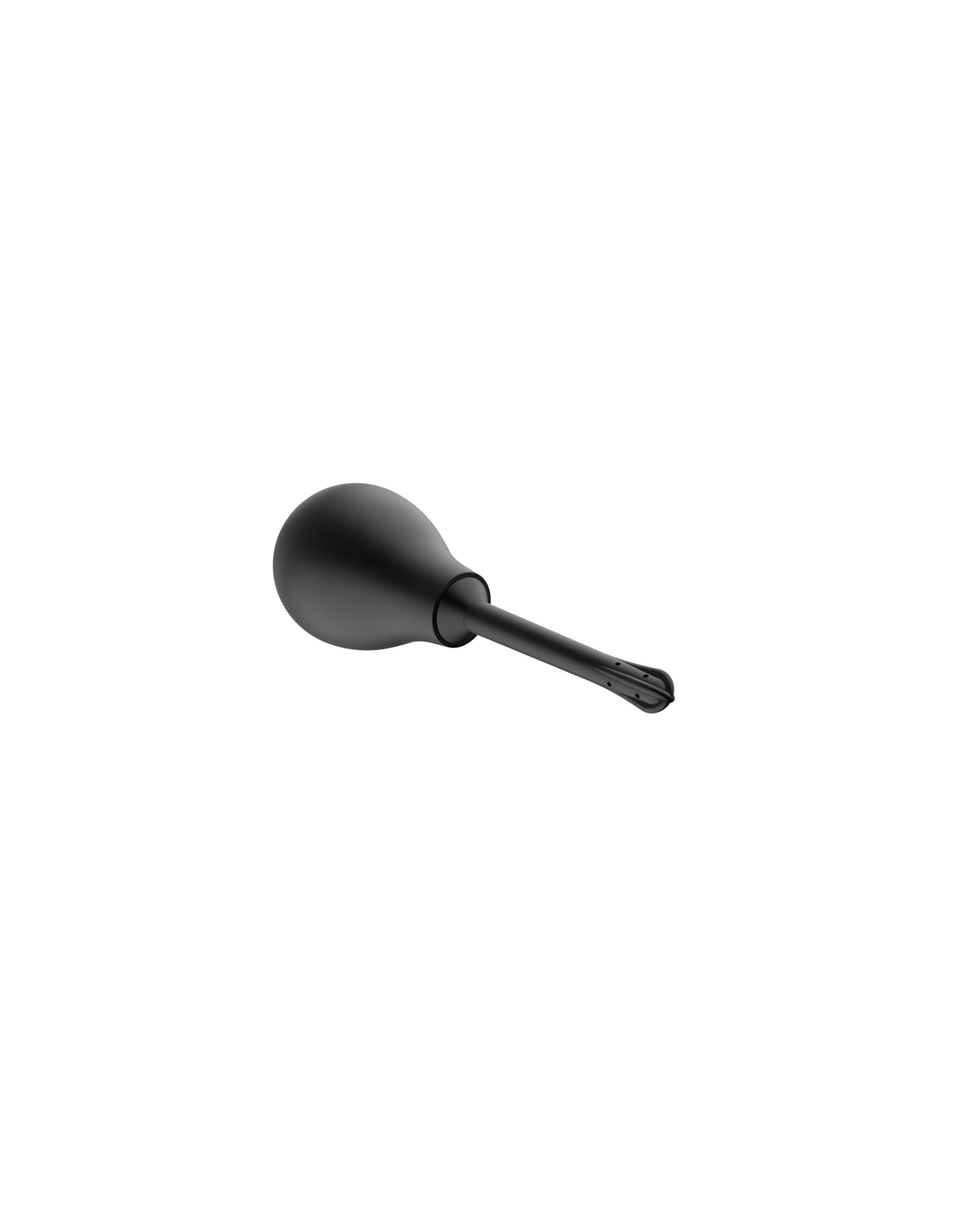 Black anti-reflux straight-nozzle silicone douche bottle, alternate view 6