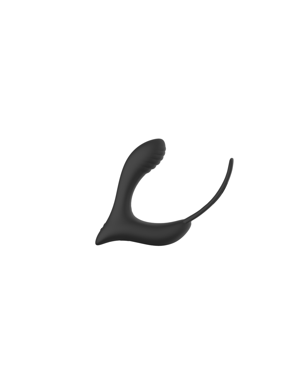 Four-Series black wearable silicone prostate massager, alternate view 2