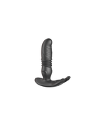 Telescope-Two black telescoping prostate massager, front view