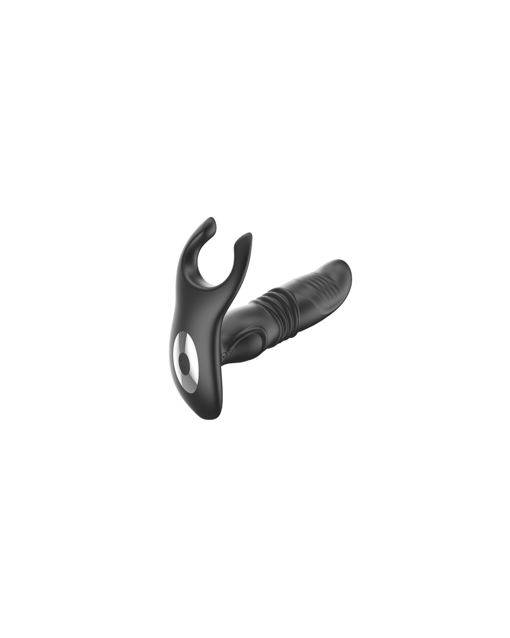 Telescope-Two black telescoping prostate massager, alternate view 2
