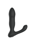 Telescope-Wear black wearable thrusting massager, front view