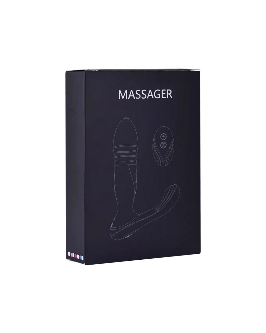 Discreet packaging box for the Telescope-Wear black massager