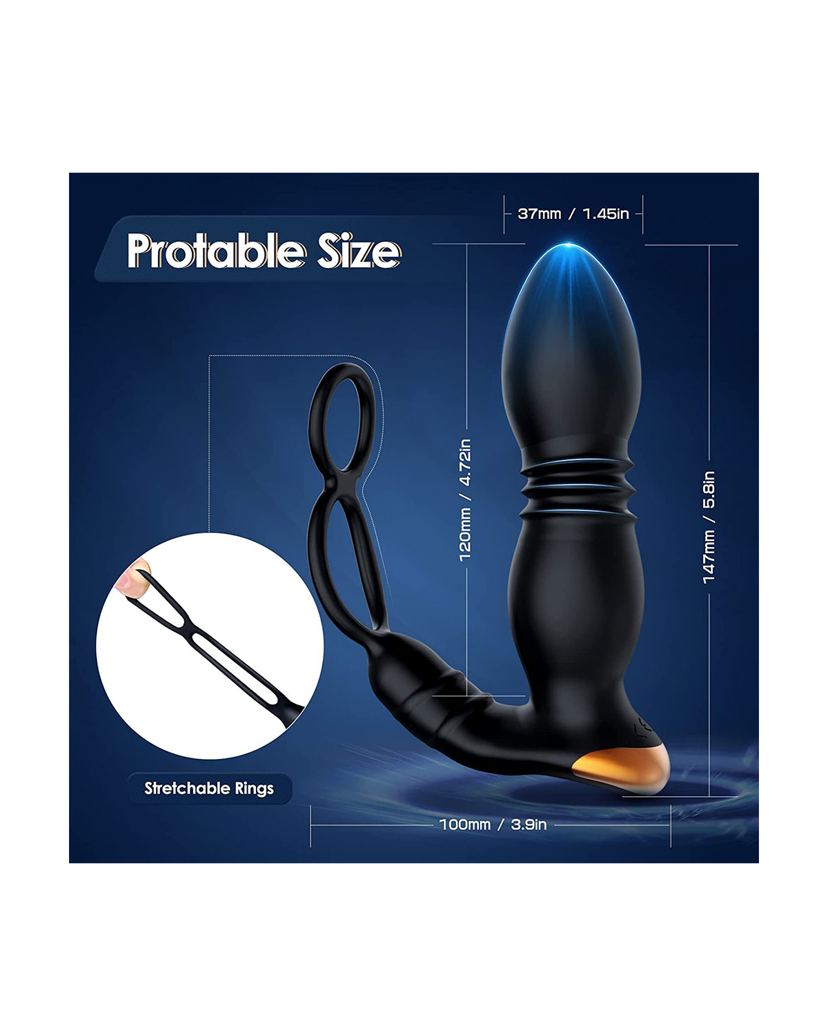 KingBack prostate massager, alternate view 3