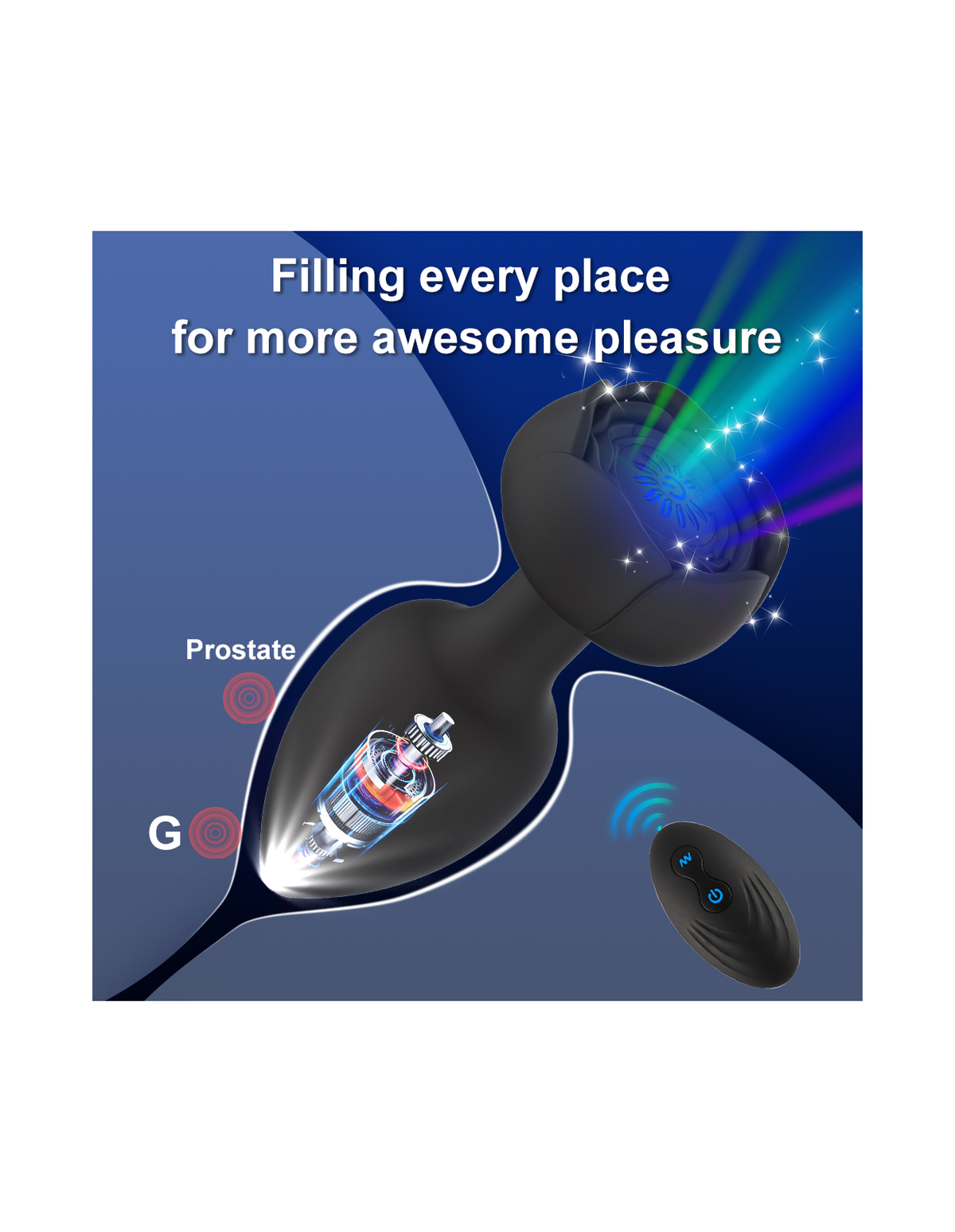 GlowPlug light-up butt plug product detail image 6