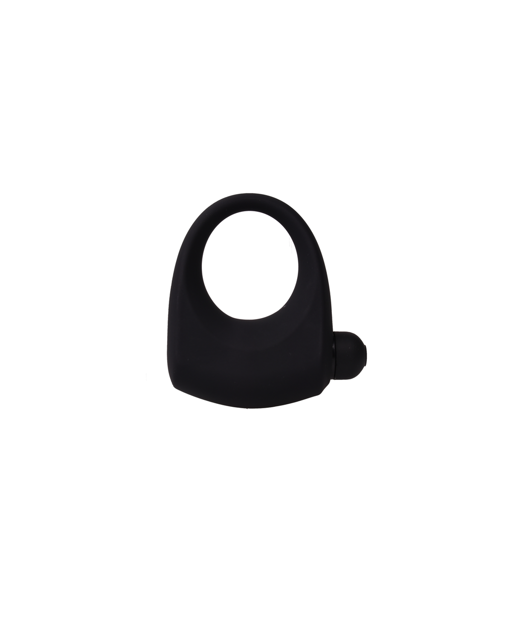 VibeLock silicone vibrating performance ring black, front view