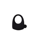 VibeLock silicone vibrating performance ring black, front view