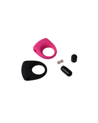 VibeLock silicone vibrating performance ring black, alternate view 4