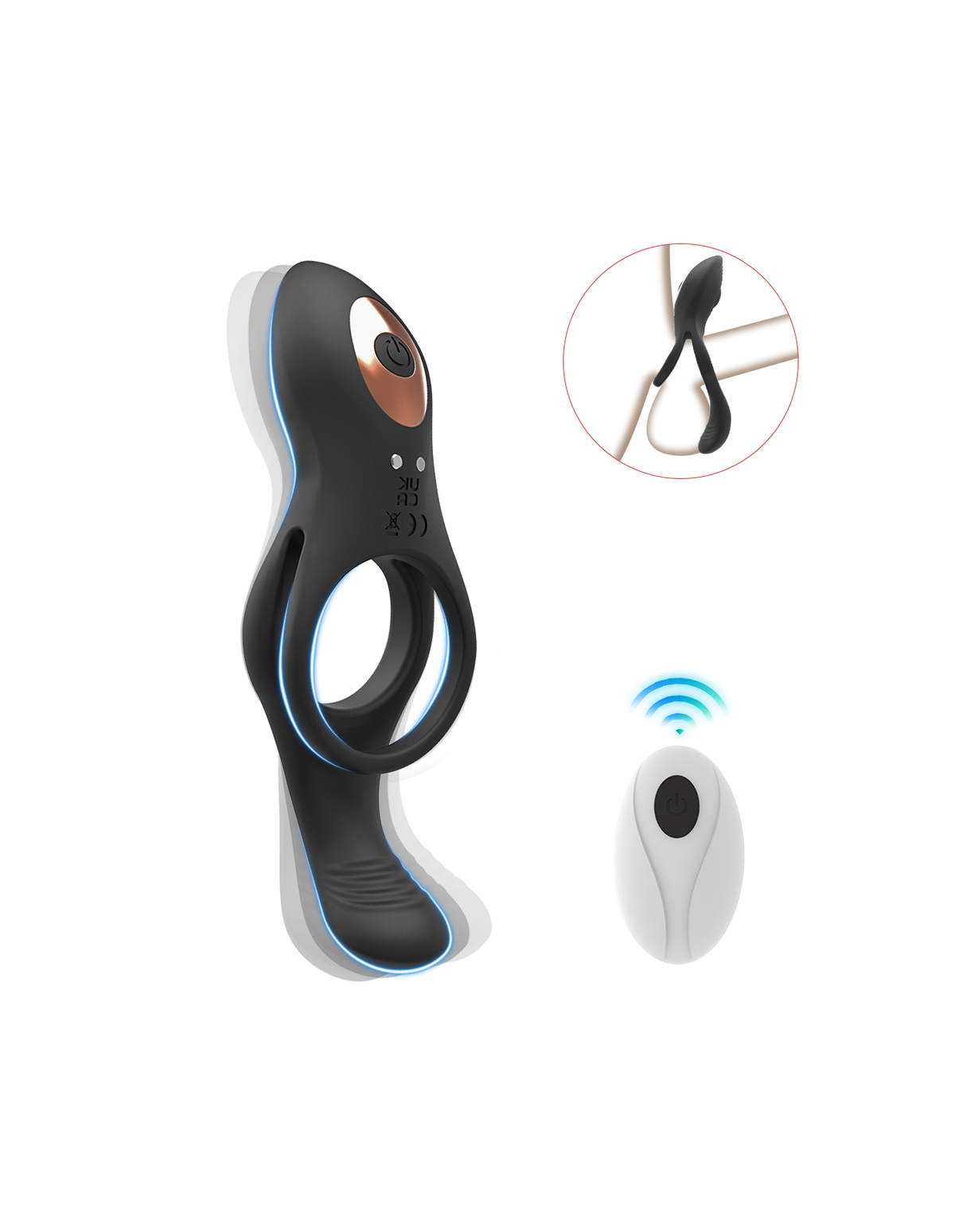Rooster vibrating ring product detail image 1