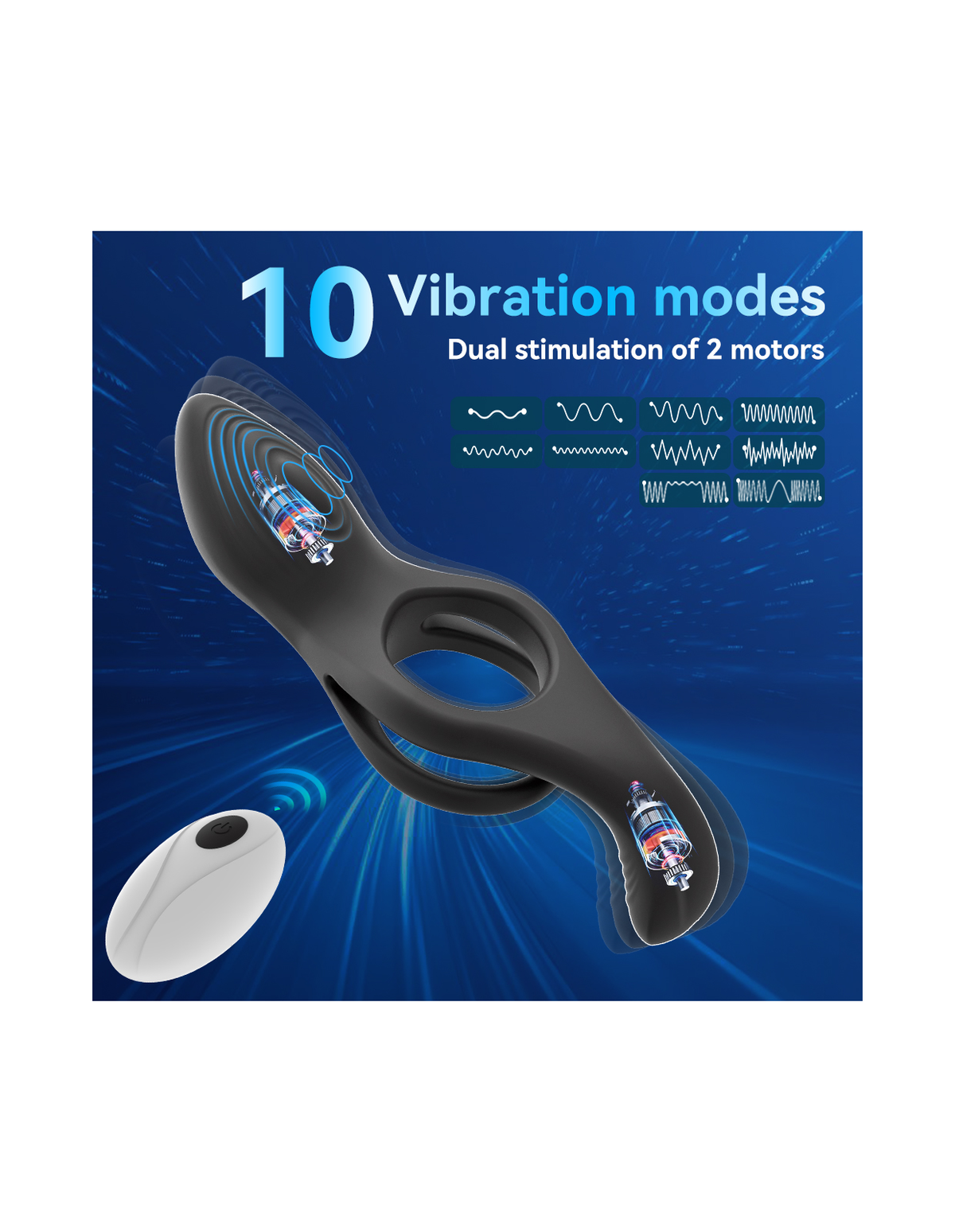 Rooster vibrating ring product detail image 2