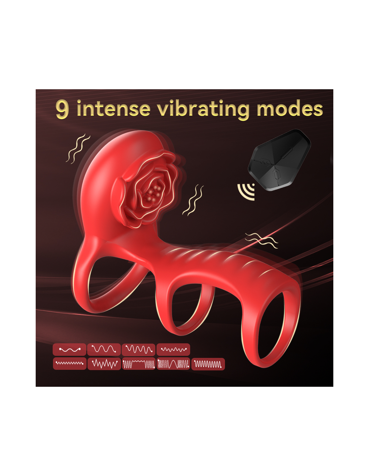 Rose-Bloom vibrating ring product detail image 1