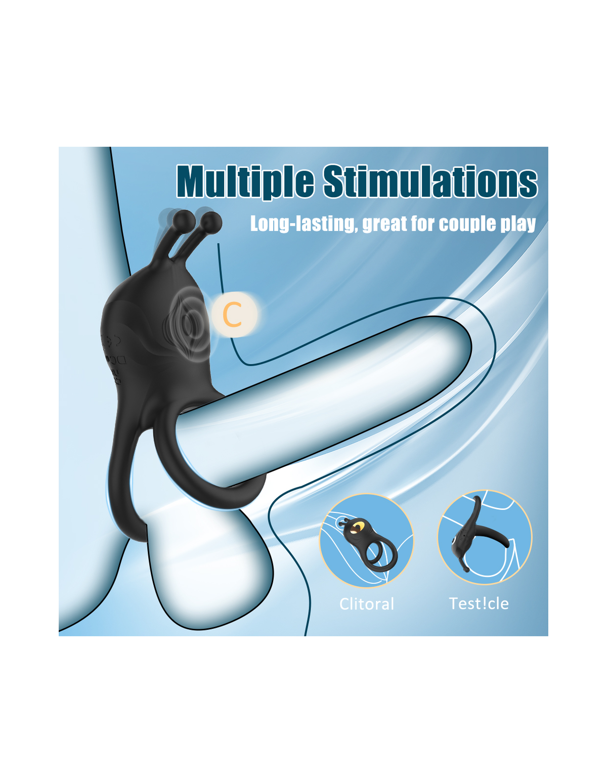 Nezha dual-ring massager product detail image 3