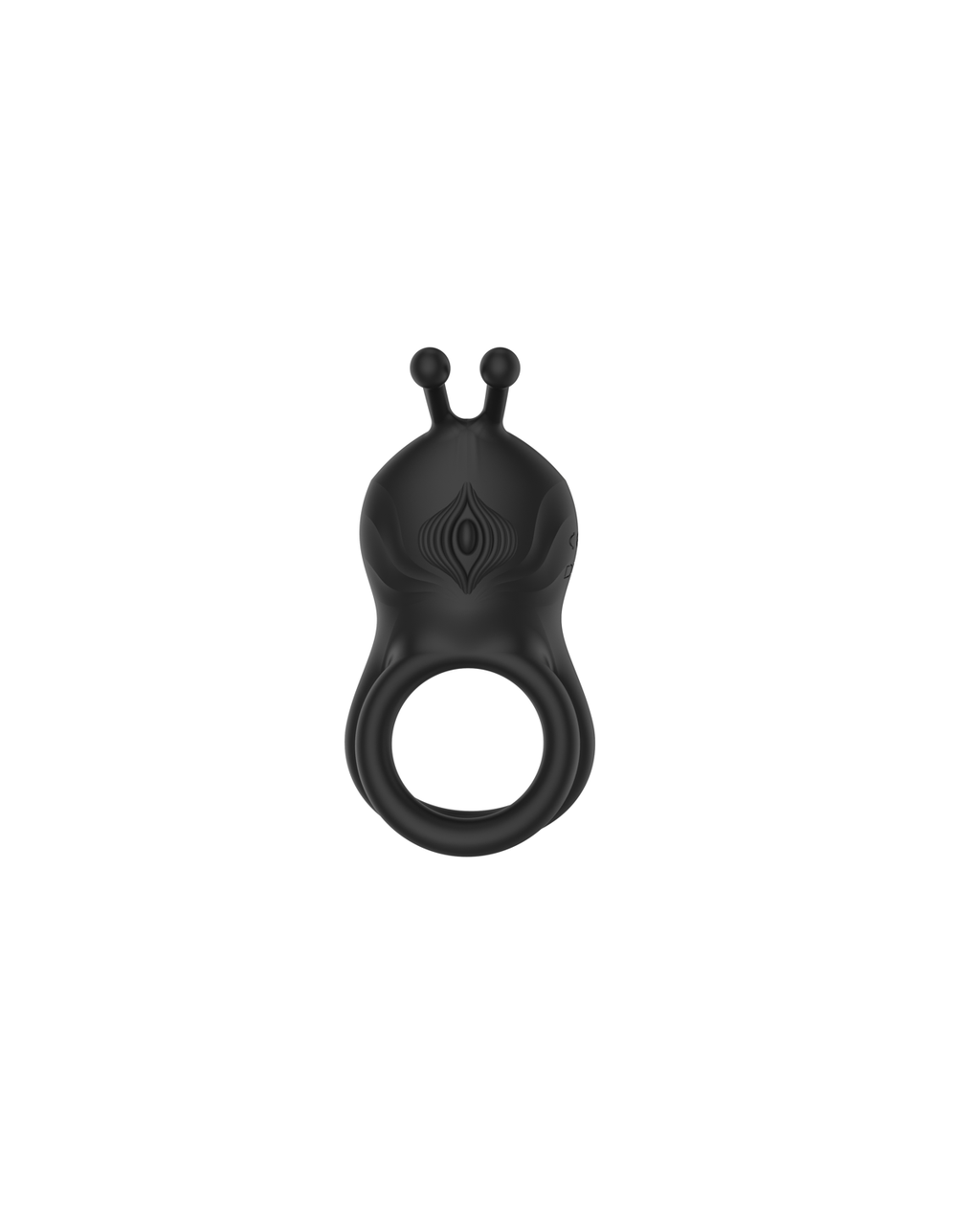 Nezha silicone dual-ring massager, front view