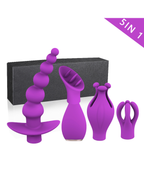 Beilei egg vibrator set, front view Purple