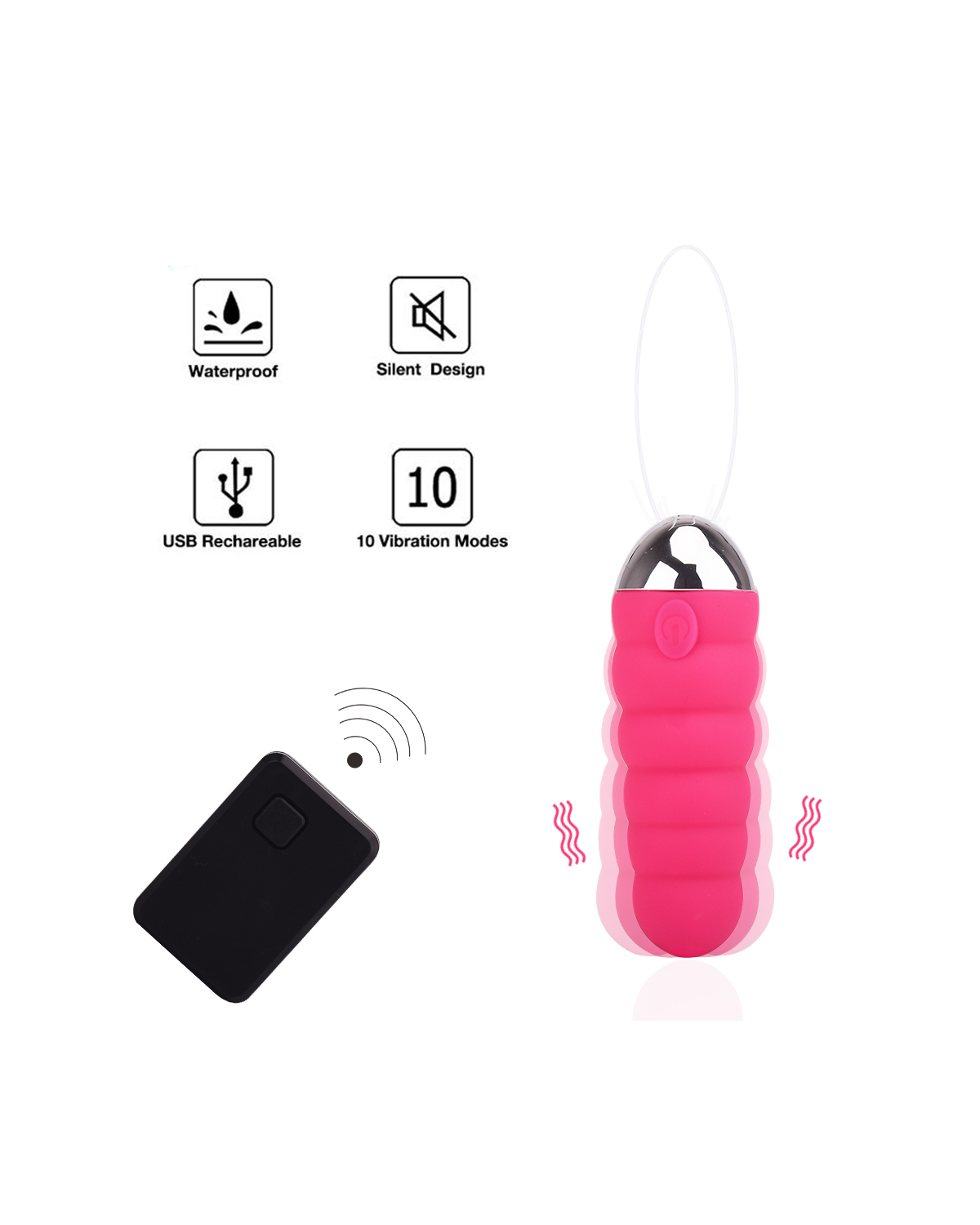DanceElf mini vibrator, front view