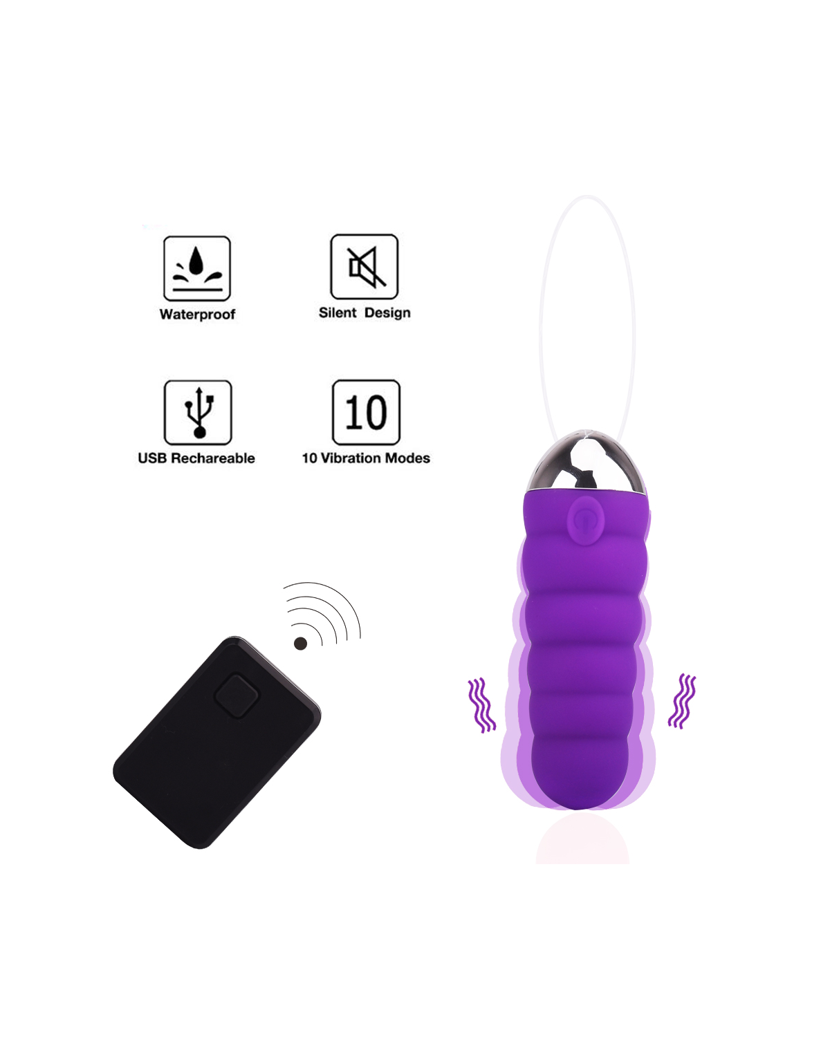 DanceElf mini vibrator, alternate view 3