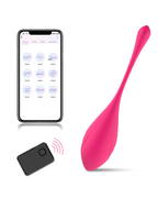 PulseEgg app-controlled egg vibrator in Rose Pink, front view