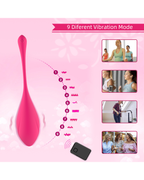 PulseEgg app-controlled egg vibrator in Rose Pink, alternate view 3