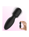 Bowler Mini compact silicone personal massager, front view Black