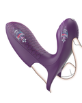 ScaleGlove wearable silicone vibrator, front view Purple