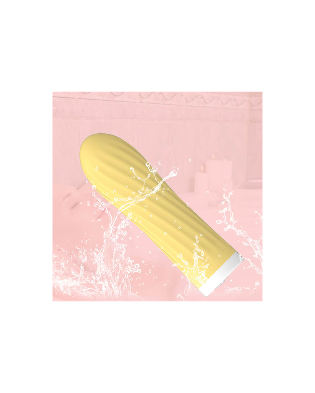 CandyBullet yellow 10-frequency bullet vibrator, alternate view 5