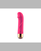 CocoaBullet rose pink 12-frequency bullet vibrator, front view