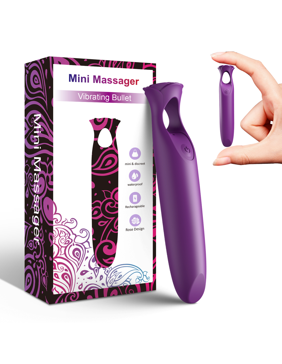 RoseLipstick lipstick bullet vibrator product detail image 1