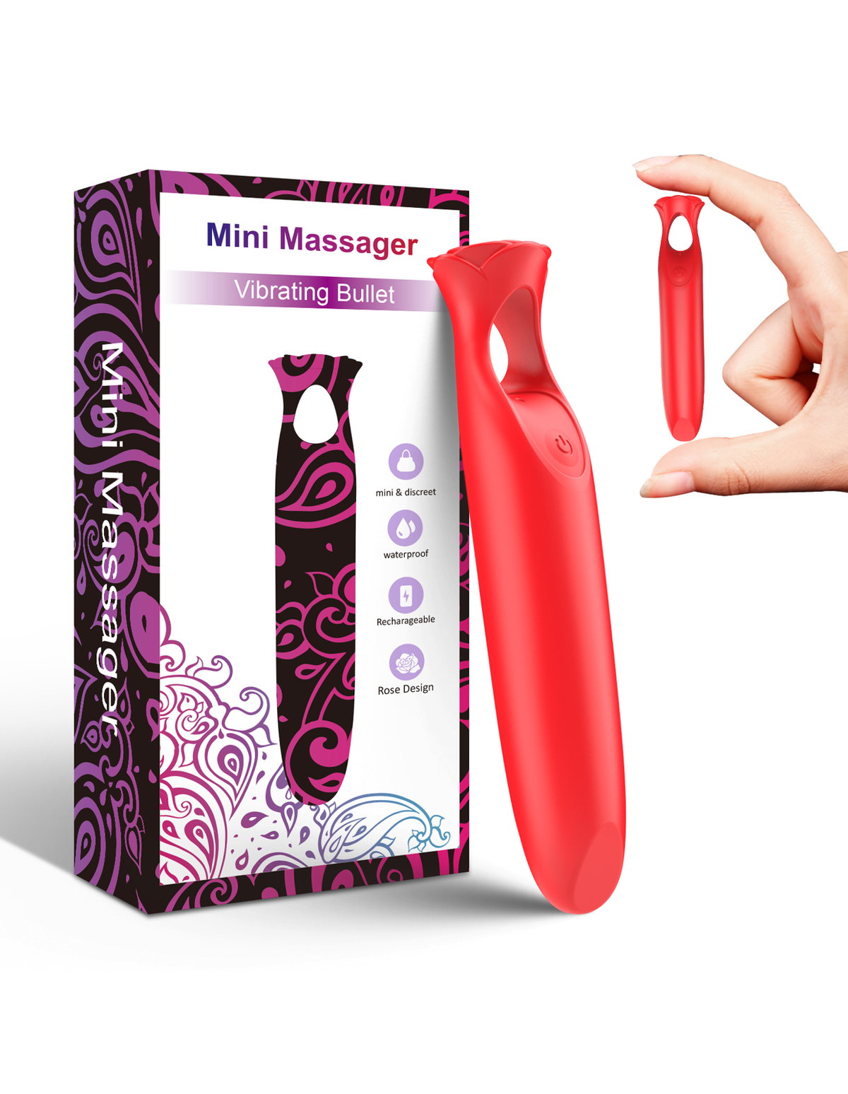 RoseLipstick lipstick bullet vibrator product detail image 3