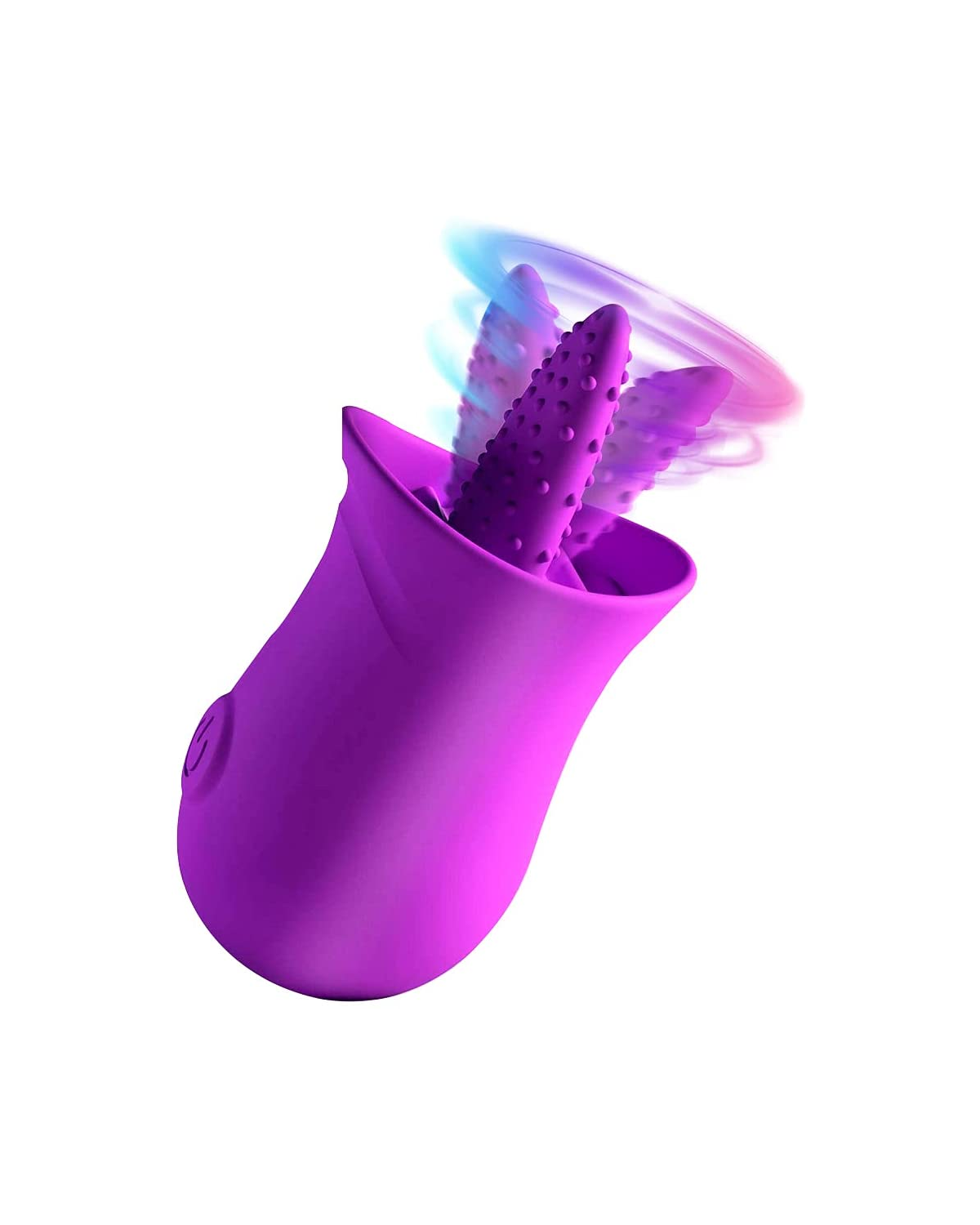 Tina tongue-style silicone vibrator, alternate view 3 Purple