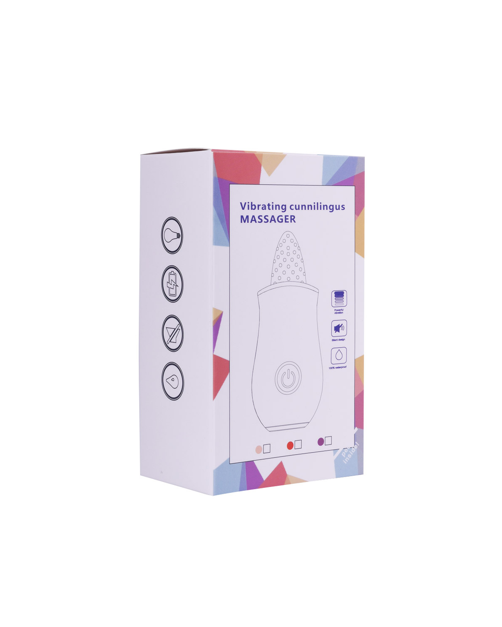 Discreet packaging box for the Tina tongue-style vibrator