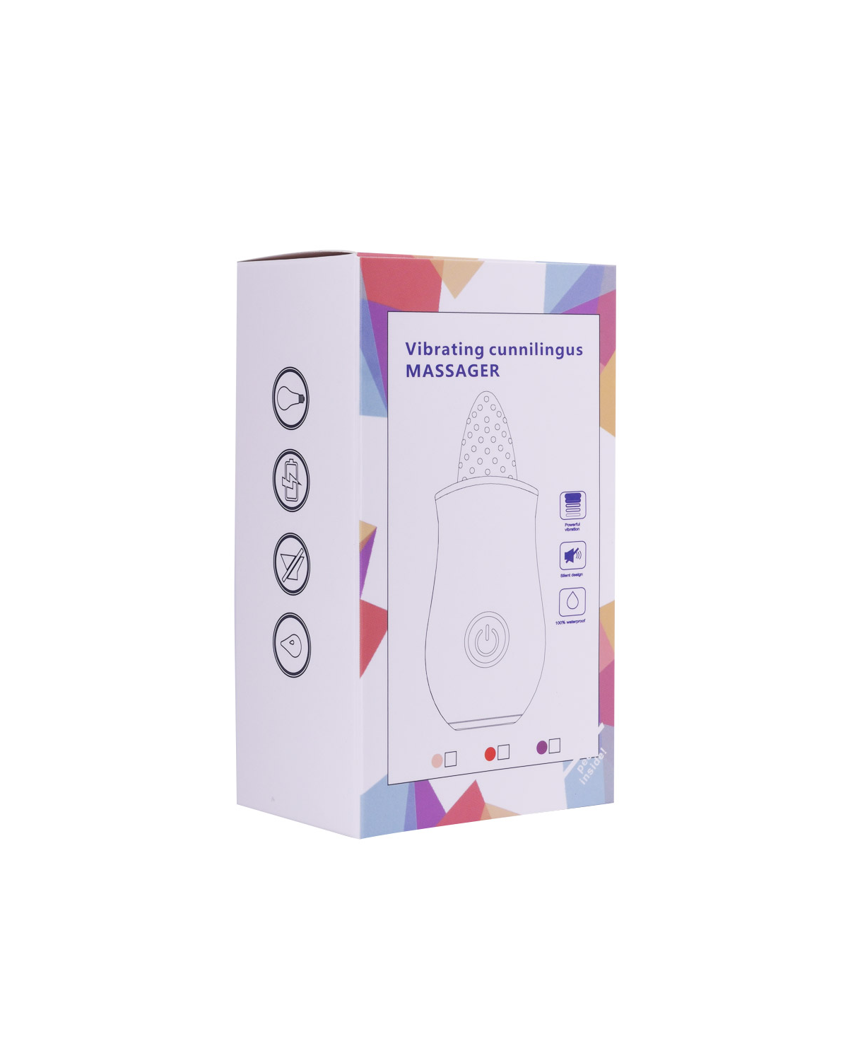 Discreet packaging box for the Tina tongue-style vibrator