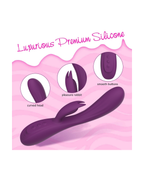 VelvetHop dual motor rabbit vibrator in Purple, alternate view 4