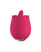 RoseTongue rose pink tulip tongue vibrator, alternate view 2
